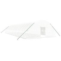 Šiltnamis su plieno rėmu vidaXL, 18x6x2,85m, 108m², Balta