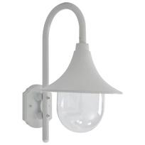 Sieninis sodo šviestuvas, baltas, 42 cm, aliuminis, E27, Balta