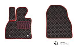 Kilimėliai QuiltyMats Opel Combo 2001-2011 (2 vnt.), Juoda-Raudona /16-12