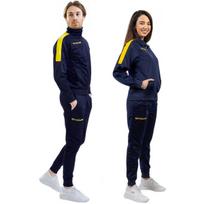 Givova Tuta Revolution tamsiai mėlynos ir geltonos spalvų sportinis komplektas TR033 0407, XS