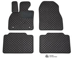 Kilimėliai QuiltyMats Renault Laguna 2007-2015 (4 vnt.), Juoda-Juoda /11-14