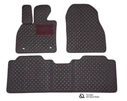 Kilimėliai QuiltyMats KIA Sorento 2003-2007 (3 vnt.), Juoda-Raudona /16-16