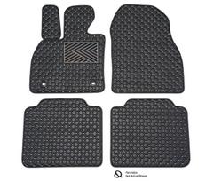 Kilimėliai QuiltyMats Peugeot 508 2011-2018 (4 vnt.), Juoda-Pilka /13-14