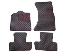 Kilimėliai QuiltyMats Audi Q5 2008-2016 (4 vnt.), Juoda-Raudona /16-14