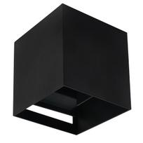 Sieninis lauko šviestuvas LED Line Lite Cube, 6W, G9, IP65, juoda sp., 10 cm x 10 cm
