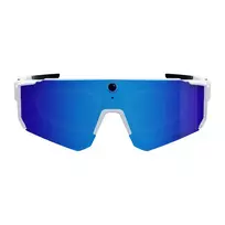 Colmi V06 AI White Sports Sunglasses (with blue lenses)