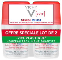 VICHY 72HR Stress Resist Roll-On antiperspirantas, 2 vnt.