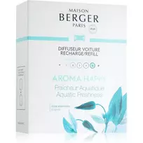Maison Berger Paris - Aroma Happy Car Diffuser Recharge/Refill ( Aquatic Fresheness ) - Replacement Refill for Car Diffuser