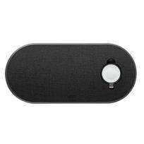 uniq Aereo Plus Wireless Charger 3-in-1 30W Fast Charge, Obsidian Knit Black (LITHOS Collective)