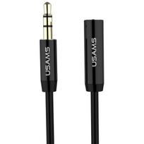 USAMS Extension cable for headphones, 1m, black / EYCX101 (US-SJ055)
