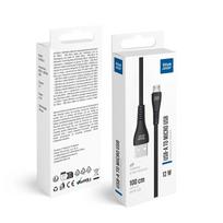 USB A to Micro USB Cable, Blue Star 2A 12W, 1 m, PJ-DG3-A, black