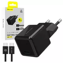 Blavec BC-10 travel charger | 25W | PD | USB-C | with USB-C to USB-C cable included | black