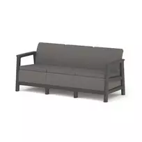 Keter Scandi Linea three-seater sofa in gray