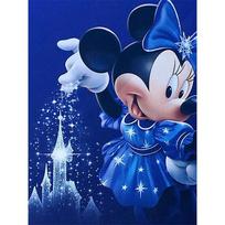 Disney Diamond Painting Set Minnie Mouse Ice and Snow Magic Castle Illustration Embroidery Wall Decoration DIY Set Gift Handmade Crystal 5D Diamond Round 20x30cm