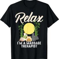 Funny Massage Therapist Design For Men Women Massage Therapy T-Shirt S juoda