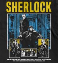 Sherlock BBC Graphic Tee, Benedict Cumberbatch Holmes Watson, The Game Is On L