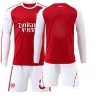 Arsenal namų marškinėlių komplektas: Ilgas rankovės 7 Saka, 8 Ødegaard, 11 Martinelli Futbolo apranga 26