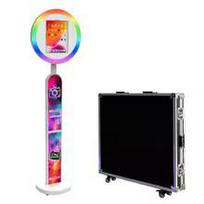 High Quality Portable 12.9 Inch 13 Inch iPad Photo Booth Adjustable Photo Booth Adjustable circular RGB fill light Party Wedding 13in balta