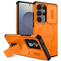 Armor Funda For Samsung S26 Ultra S25 S24 S23 Plus A17 A56 Case Slide Lens Protect Phone Case Magnetic Wireless Charging Cover Galaxy S25