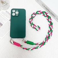 Crossbody Lanyard Case for Motorola Moto Edge 60 Fusion 50 Pro 40 Neo G85 G84 G54 G34 Necklace Soft Silicone Braid Strap Cover Moto G85 5G&Case and Strap