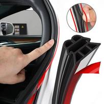 3 sluoksnių automobilio durų sandarinimo juostelės 5M Guminė izoliacija Weatherstrip Automobilio priedai juoda