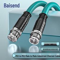 M12 X-Coded Male to Male 8-Pin Profinet Industrial Ethernet Cable 8 meters