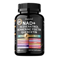 NAD+, Trans-Resveratrolis, Kvercetinas, Berberinas, Vynuogių Sėklos, Gudobelė, Senėjimo Prieš 120