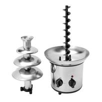 Chocolate Fountain, 4 Tiers Electric Melting Machine, Fondue Pot Set, for Chocolate Candy, Ranch, Nacho Cheese UK,230V US