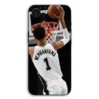 Case For iPhone 17th Victor Wembanyama #1 San Antonio Spurs Dunk Maniacase juoda