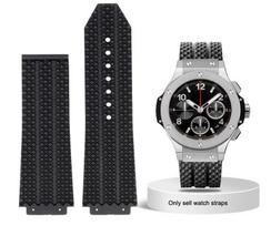 Dirželis laikrodžiui HUBLOT BIG BANG Classic serijai 25-19mm Guminis Juodas Mėlynas Laikrodžio dirželis Atsparus vandeniui Silikoniniai Laikrodžio priedai 25-19MM