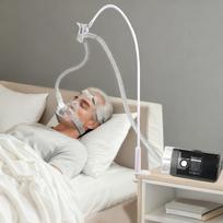 Žarnos laikiklis prie lovos CPAP, inhaliatoriui ir deguonies žarnoms