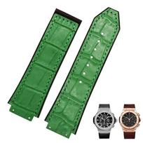 Originalios odos laikrodžio apyrankė HUBLOT BIG BANG, atspari vandeniui, vyriška, karvės odos, guminė, grandinėlė, apyrankė, 25-19 mm riešui 25-19mm