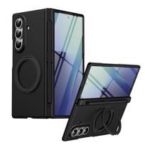 For Samsung Galaxy Z Fold 7 6 5 4 3 5G 360° Magnetic Bracket Phone Case with Screen Glass Film S Pen Slot Hinge Shockproof Cover For Galaxy Z Fold 7 juoda