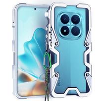 Skirta Xiaomi POCO M8 Pro Metalinis Bamperis Aliuminio Metalinis Rėmelis Dangtelis Atsparus Smūgiams Funda skirta POCO M8 M7 Pro Plus Dėklas Poco M7 Plus sidabras