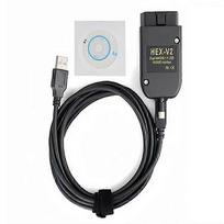 Naujausias FT232 V25.3 VAG skaitytuvo VAG KKL VCDS kabelis OBD2 diagnostikos kabelis OBD2 skaitytuvas HEX V2 VAGCOM, Vokiečių English juoda