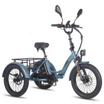 Fafrees F20 Mate Elektrinis krovininis dviratis 20  500W Variklis Sulankstomas Suaugusiųjų Elektrinis Dviratis 48V 21AH Dvigubas Hidraulinis Stabdys 7 Greičiai Maksimali Apkrova 180Kg Lite mėlyna