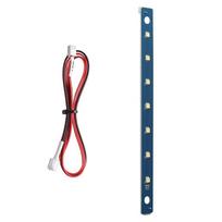 Light Strip For FLASHFORGE Adventurer 5M AD5M Pro 7Pcs Lamp Beads with Cable LED 24V Light Bar 3D Printer Accessories raudona