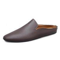 Lengvi pusbačiai vyrams Uždari priekiu Slip-on Plokščiapadžiai sportbačiai Atviras galas Laisvalaikio batai Mokasinai Šlepetės Paslystami Sandalai 36 gray