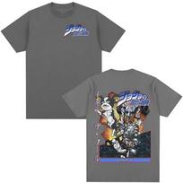 2026 Anime JoJo Bizarre Adventure Iggy Unisexga Graphic Clothing Fashion Casual Short Sleeves Unisex T Shirts Parentchild Tops S