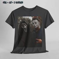 Michael Myers Shirt, ghost face Halloween Goth Punk Horror Metal Unisex Tee M