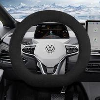 Tinka Volkswagen pliušiniam vairo užvalkalui, rudens ir žiemos šiltam neslystančiam apsauginiam užvalkalui, Golf, Tiguan, Polo, T-Roc, Jetta, Id.4, Id.3, Atlas