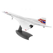 1/200 Concorde Supersonic Passenger Aircraft Air British Airways Model for Static Display Collectio