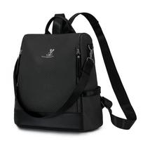 Moteriška kuprinė Vandeniui atspari Kuprinė Didelės talpos Lengva Kelioninė kuprinė Daugiafunkcinė Pečių Crossbody Rankinė juoda