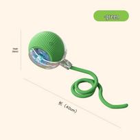 Smart Electric Rolling Cat Toy Ball for Self-Entertainment Electric Cat Ball žalia