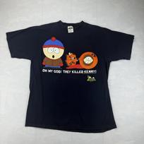 Vintage South Park Oh My God! They Killed Kenny! T-Shirt Navy Blue Men’s XL 1997 S