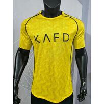 2025-2026 Al Nassr Home Player Football Kit S geltona