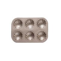 Anglinio plieno Madeleine pyragačių forma 4/6/9/12 lizdų keksiukų kepimo skarda kriauklės formos pyrago kepimo forma kepykla 6 holes