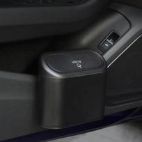 Automobilio šiukšliadėžė Pakabinama transporto priemonės šiukšlių dėžė, laikymo dėžė juoda