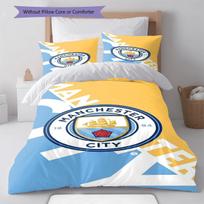 MCFC logotipas Raštas Patalynės Antklodės Komplektas Antklodės Užvalkalas Pagalvės Užvalkalas Namų Dekoras Gimtadienio Dovana (1 * antklodės užvalkalas + 2 * pagalvės užvalkalai, be šerdies) 135x200cm