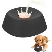 Dog Lick Bowl Slow Feeder with Interactive Ball for Liquid Treats Bone Broth Slow Feeder for Wet Food Water Treats Lick Toy